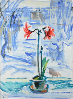 Лушников Борис Васильевич. Цветок на зимнем окне. Из серии «Улица Вострухина»